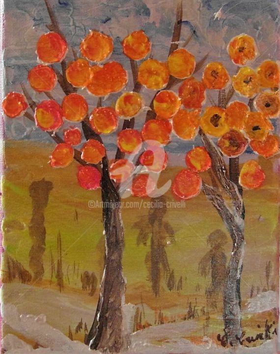 18x24x2  arbre a fruits rouges