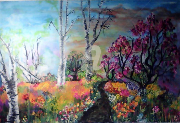 100x60x3  Paysage d'été